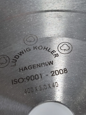 تیغ اره دیسکی آتشی 400 ضخامت 3 میل سه گل ترکیه LUDWIG KOHLER FRICTION Circular Saw Blade