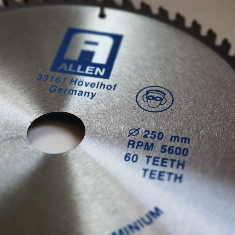 تیغ اره دیسکی الماسه آلومینیوم بر 250 آلن ALLEN CIRCULAR TCT AL