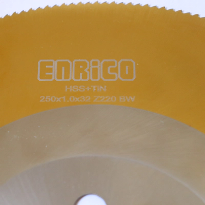 تیغ اره دیسکی آبصابونی آهن بر انریکو ENRICO 250*1.0*32 Z220 TIN BW