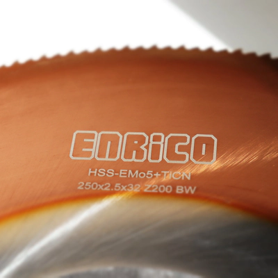 تیغ اره دیسکی آبصابونی استیل بر انریکو ENRICO 250*2.5*32 Z200 TICN BW