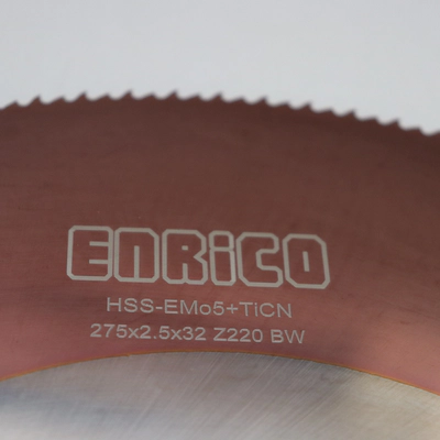 تیغ اره دیسکی آبصابونی استیل بر انریکو ENRICO 275*2.5*32 Z200 TICN BW