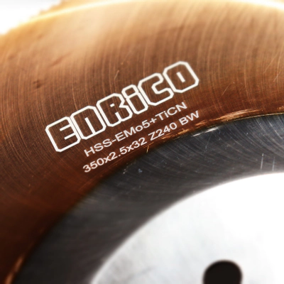 تیغ اره دیسکی آبصابونی استیل بر انریکو ENRICO 350*2.5*32 Z240 TICN BW
