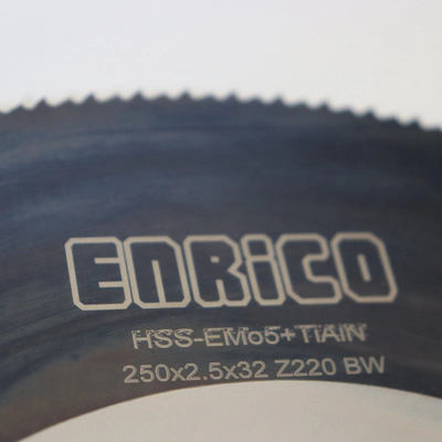 تیغ اره دیسکی آبصابونی چدن بر انریکو ENRICO 250*2.5*32 Z220 TIALN BW