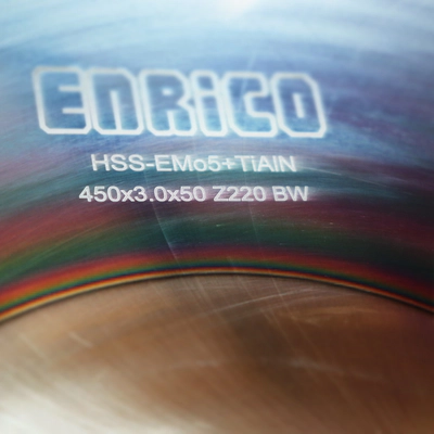 تیغ اره دیسکی آبصابونی چدن بر انریکو ENRICO 450*3.0*50 Z220 TIALN BW