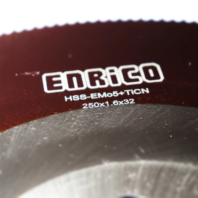 تیغ اره دیسکی آبصابونی استیل بر انریکو ENRICO 250*1.6*32 Z220 TICN BW